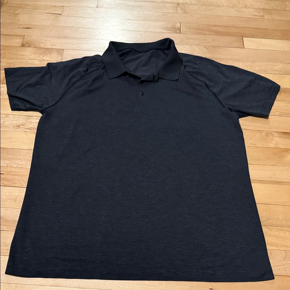 lululemon athletica Black Polo Shirt